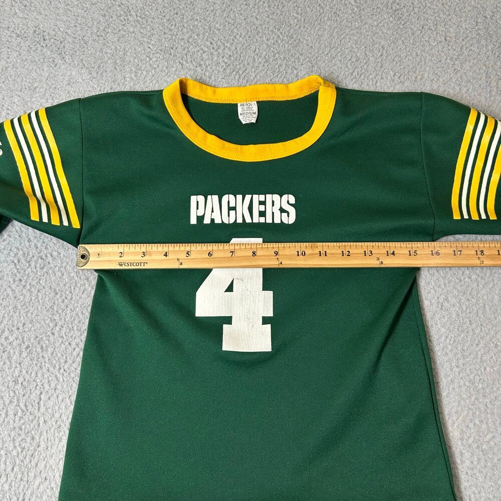 Green Bay Packers Jersey Kids M Green #Brett Favre Hutch Made in USA Jersey - Picture 7 of 10